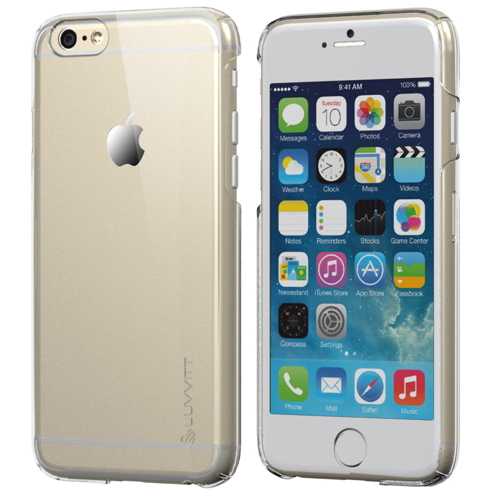 LUVVITT CRISTAL Hard Shell Transparent Clear Back Case for iPhone 6 - Clear