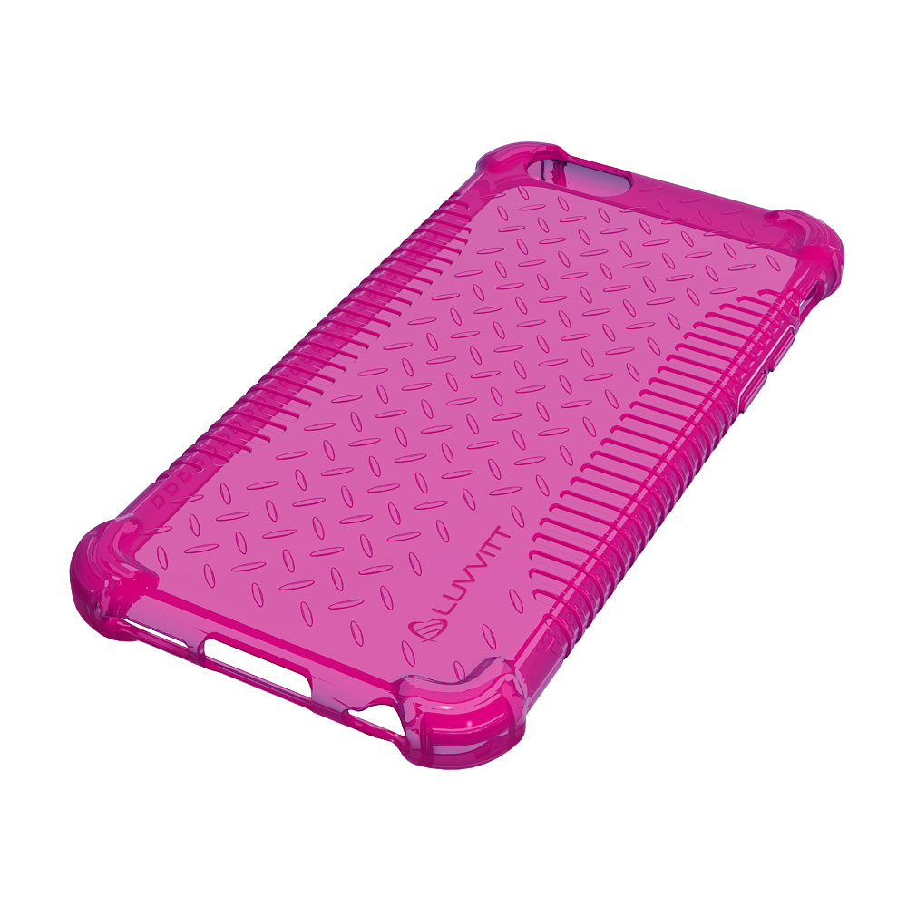 LUVVITT CLEAR GRIP iPhone 6S / 6 Case Soft TPU Rubber Back Cover -  Pink