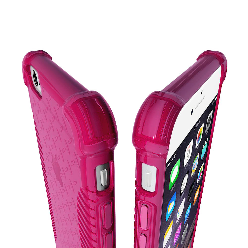 LUVVITT CLEAR GRIP iPhone 6S / 6 Case Soft TPU Rubber Back Cover - Pink