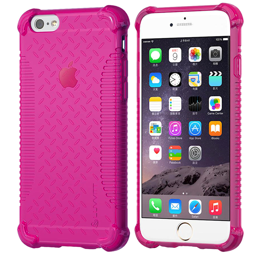 LUVVITT CLEAR GRIP iPhone 6S / 6 Case Soft TPU Rubber Back Cover -  Pink