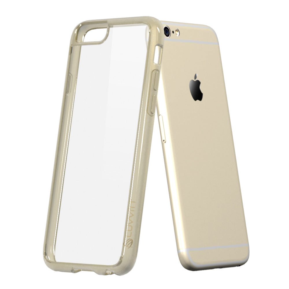 LUVVITT CLEARVIEW Case for iPhone 6s /6 | Hybrid Back Cover - Champagne Gold