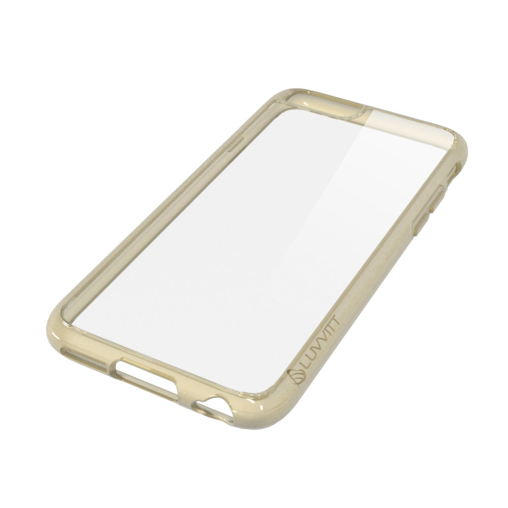 LUVVITT CLEARVIEW Case for iPhone 6s /6 | Hybrid Back Cover - Champagne Gold