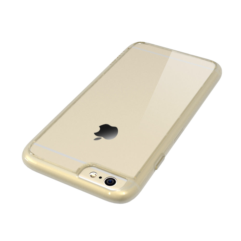 LUVVITT CLEARVIEW Case for iPhone 6s /6 | Hybrid Back Cover - Champagne Gold