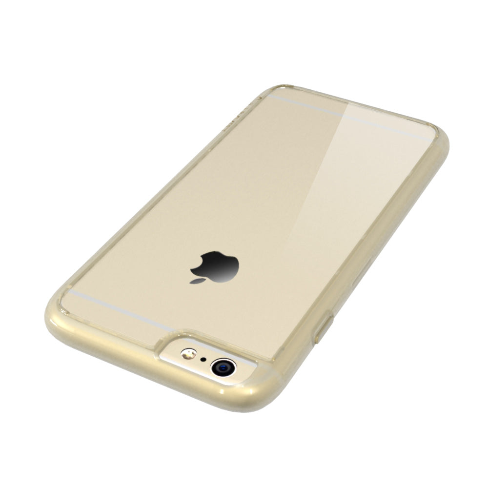 LUVVITT CLEARVIEW Case for iPhone 6/6s PLUS Back Cover for 5.5 inch Plus - Gold