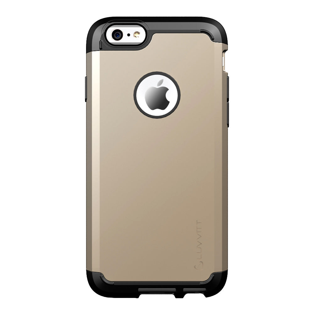 LUVVITT ULTRA ARMOR iPhone 6 / 6S Case | Dual Layer Back Cover - Gold