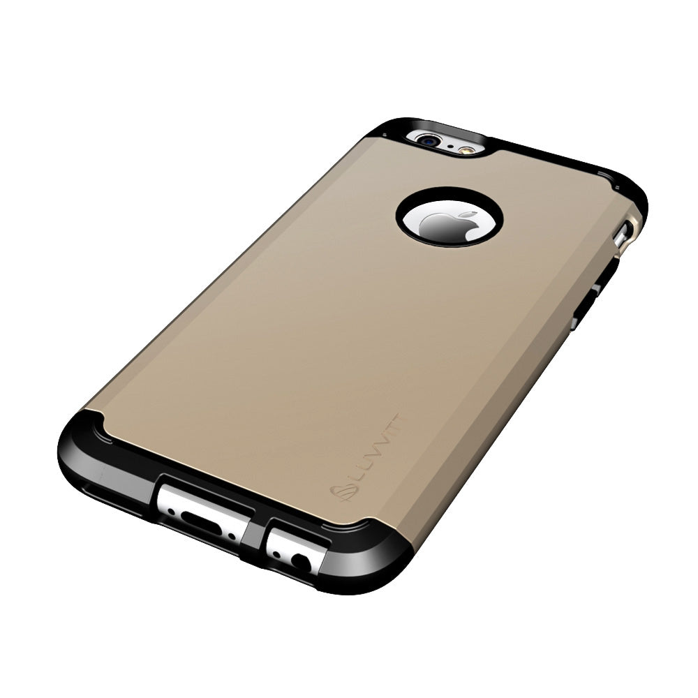 LUVVITT ULTRA ARMOR iPhone 6 / 6S Case | Dual Layer Back Cover - Gold