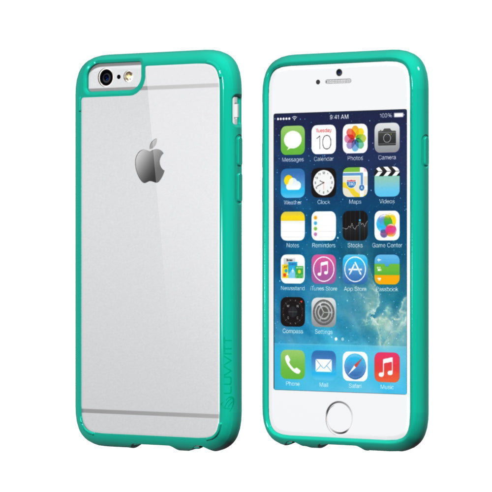 LUVVITT CLEARVIEW Case for iPhone 6S / 6 | Hybrid Back Cover - Mint Green