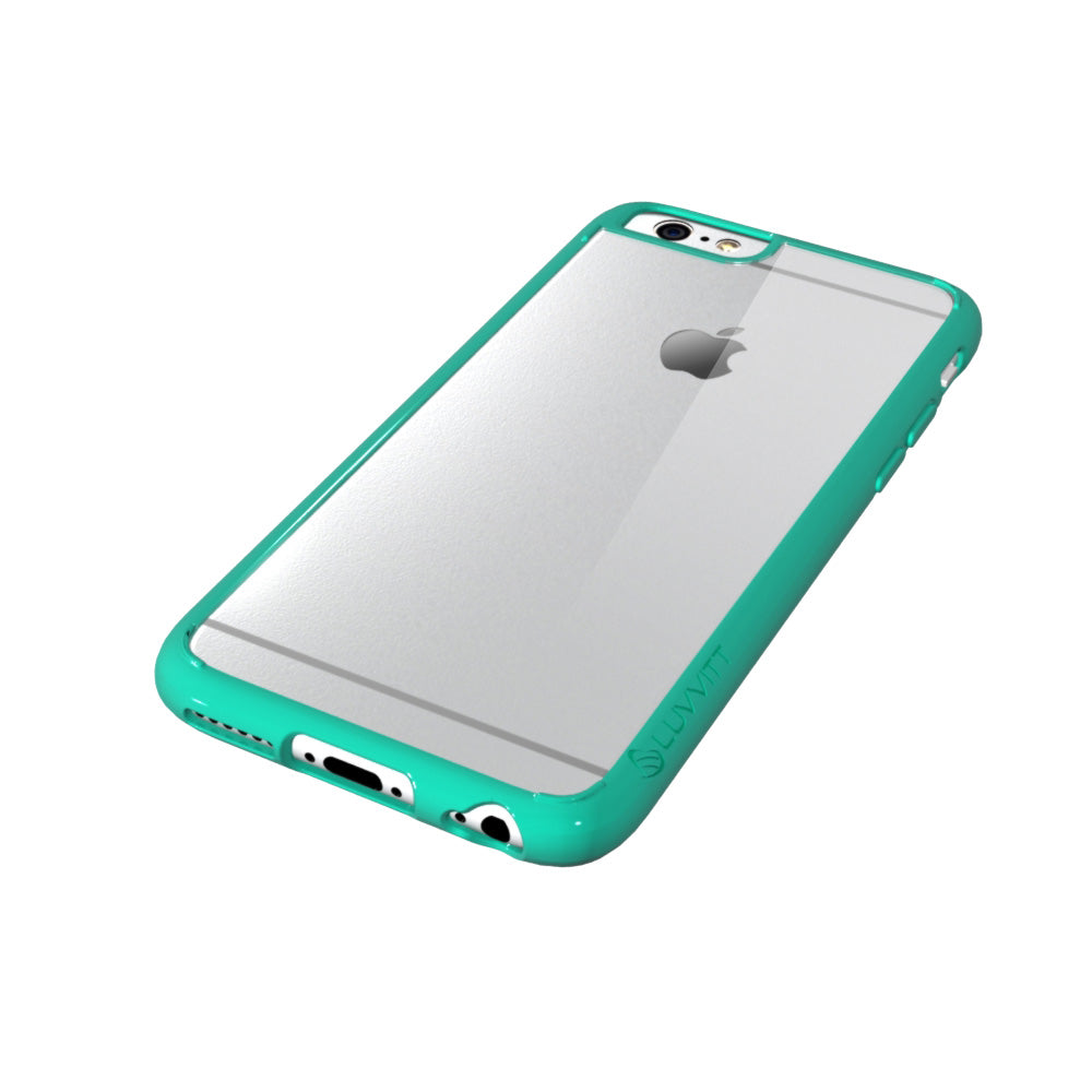 LUVVITT CLEARVIEW Case for iPhone 6S / 6 | Hybrid Back Cover - Mint Green