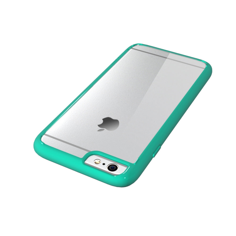 LUVVITT CLEARVIEW Case for iPhone 6S / 6 | Hybrid Back Cover - Mint Green