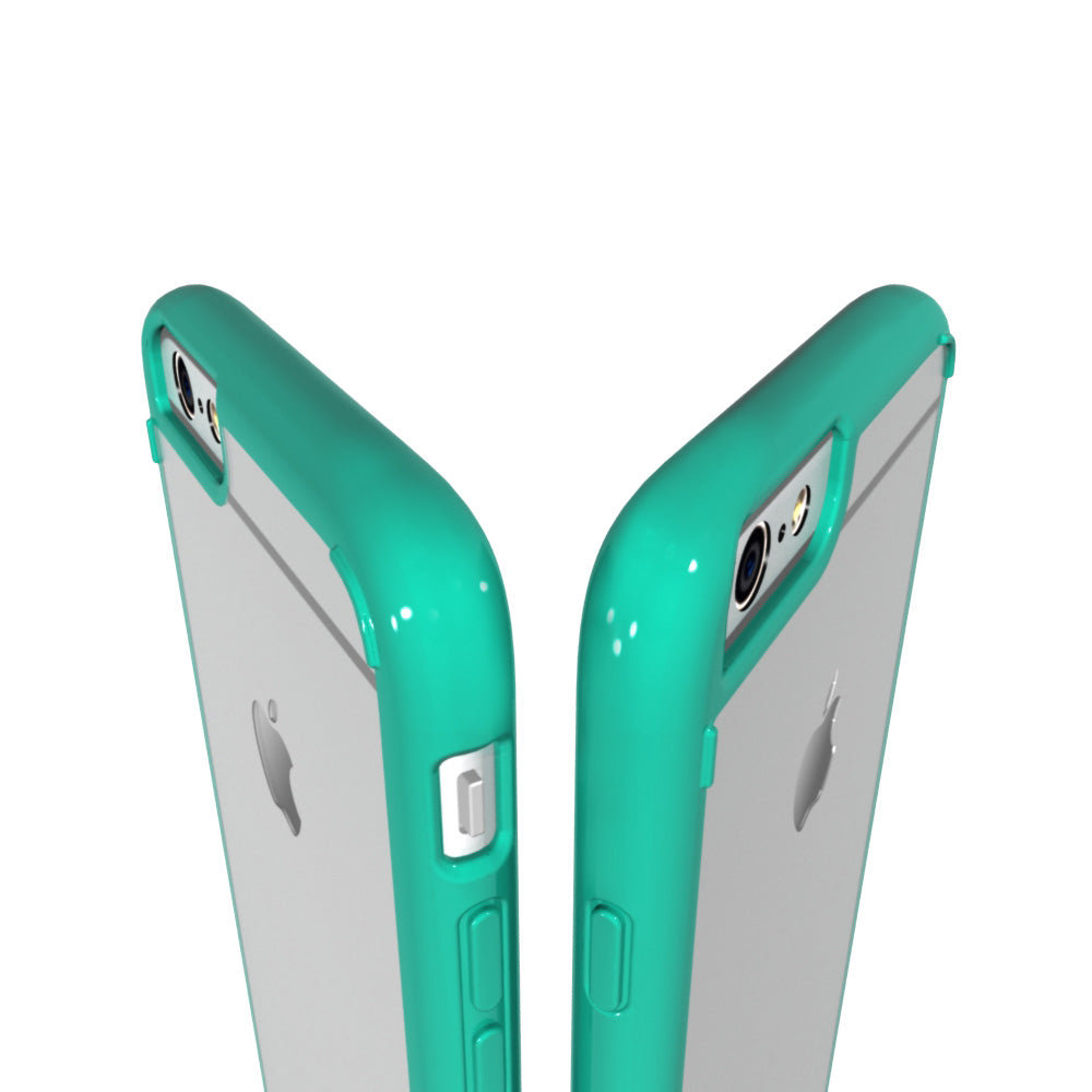 LUVVITT CLEARVIEW Case for iPhone 6S / 6 | Hybrid Back Cover - Mint Green