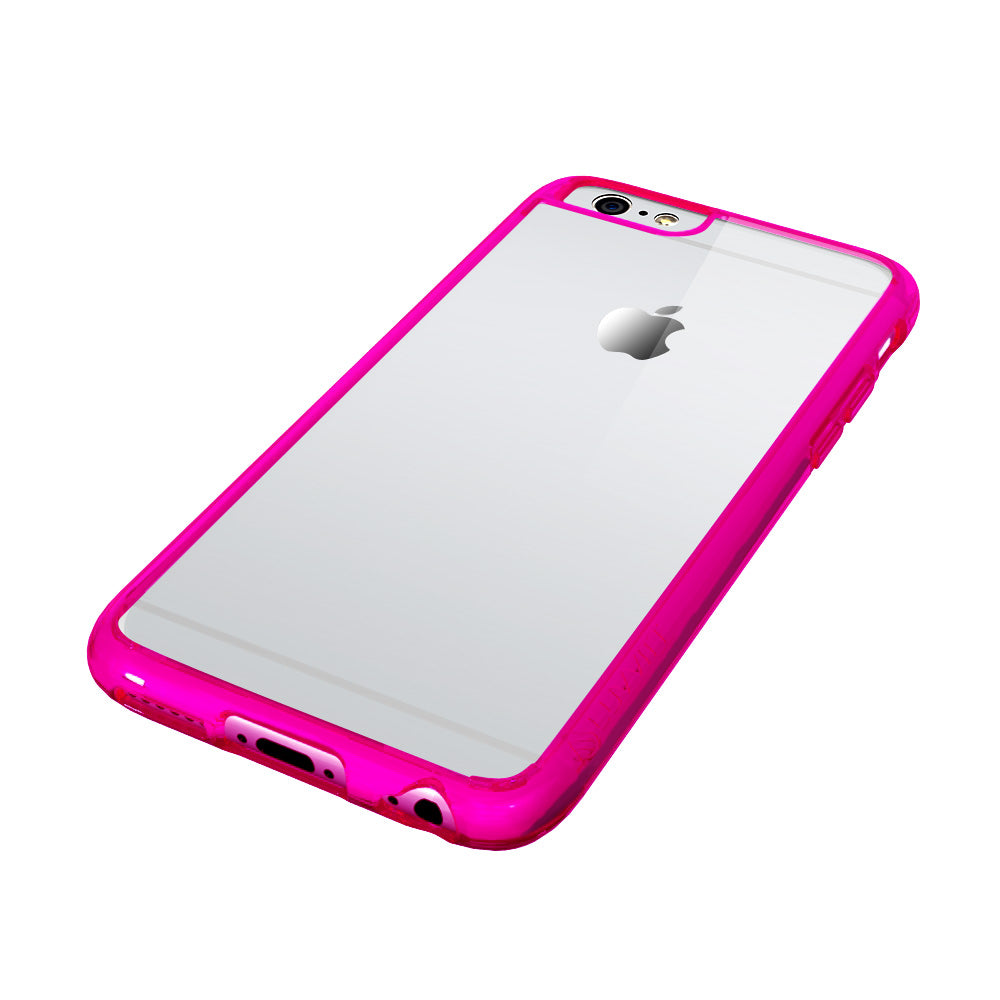 LUVVITT CLEARVIEW Case for iPhone 6/6s PLUS Back Cover for 5.5 inch Plus - Pink