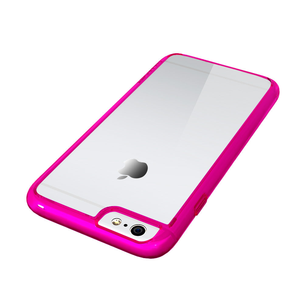 LUVVITT CLEARVIEW Case for iPhone 6 | Back Cover for iPhone 6 Transparent Pink