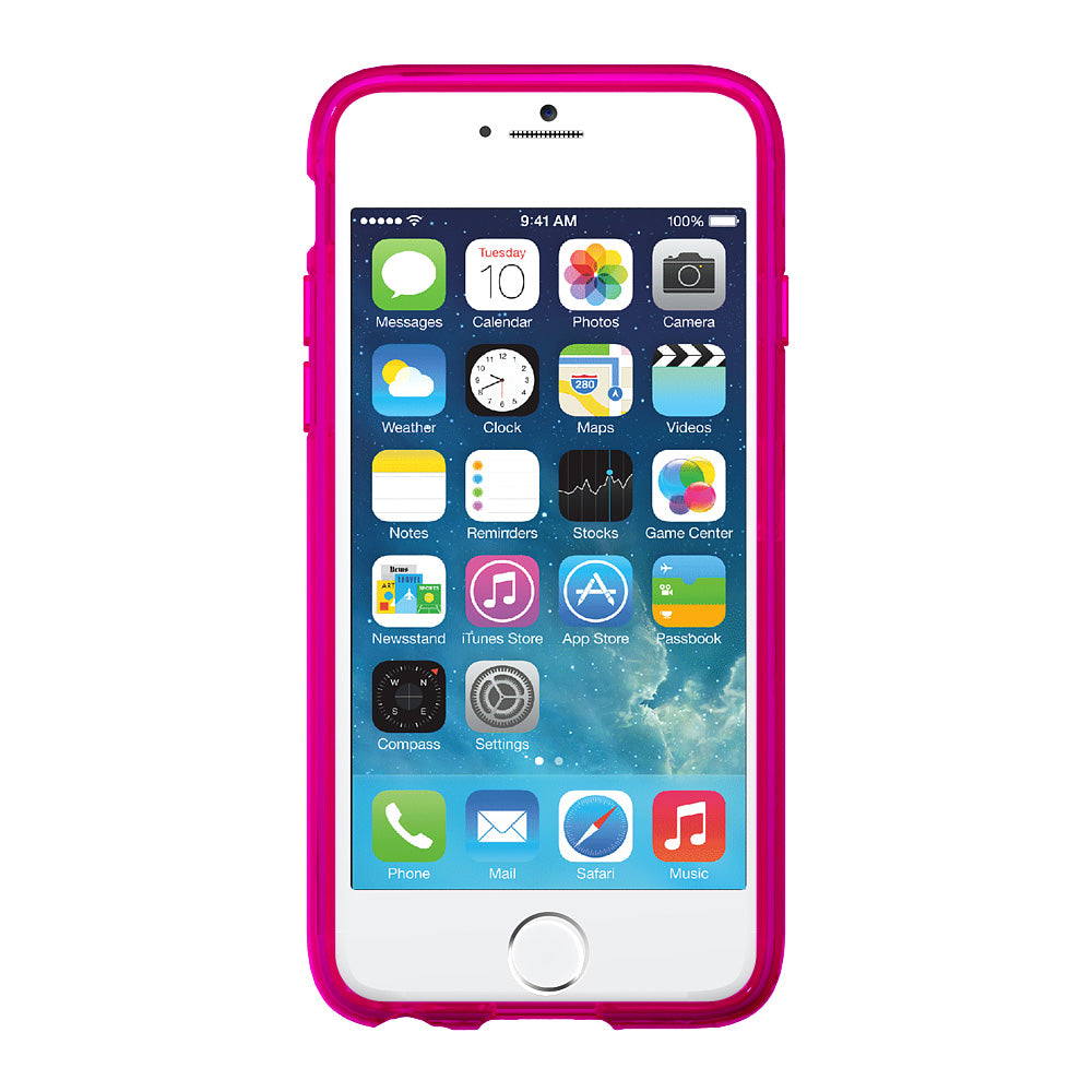 LUVVITT CLEARVIEW Case for iPhone 6 | Back Cover for iPhone 6 Transparent Pink