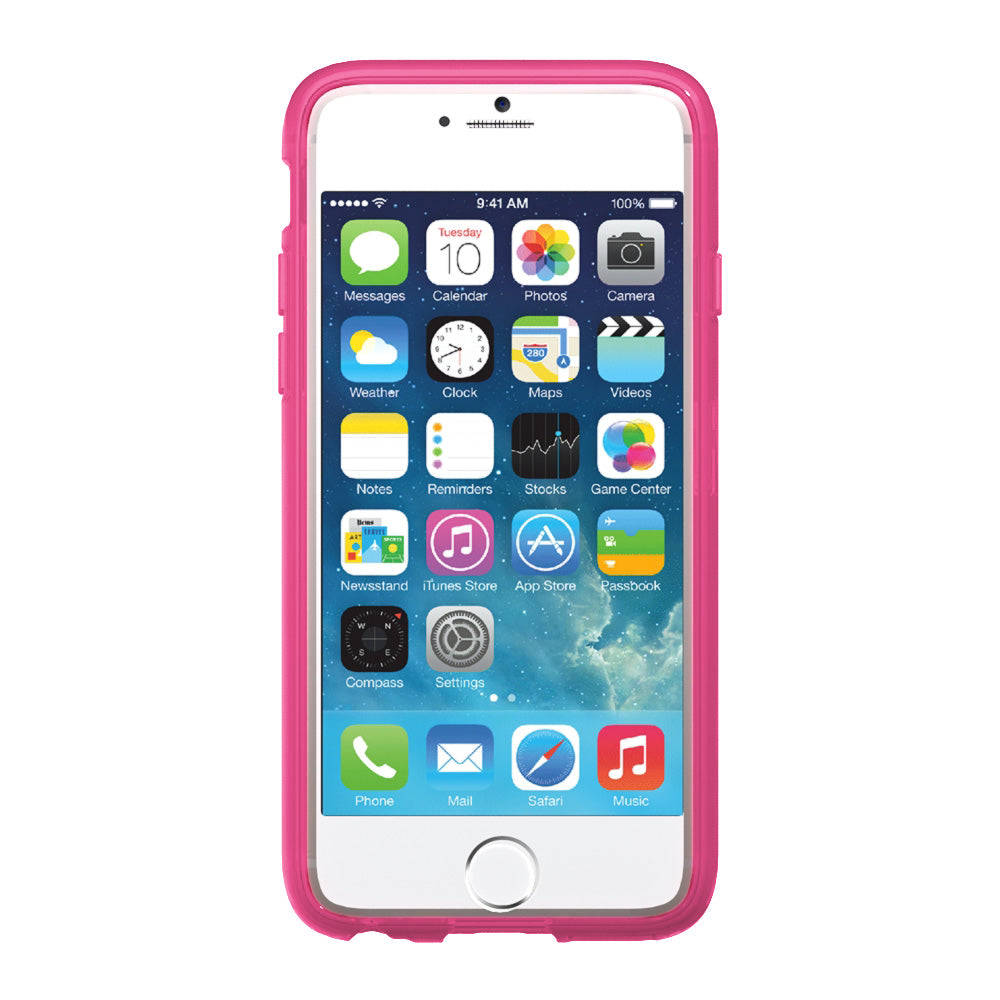 LUVVITT FROST iPhone 6 / 6s Case | Flexible TPU Rubber Back Cover - Transparent Pink