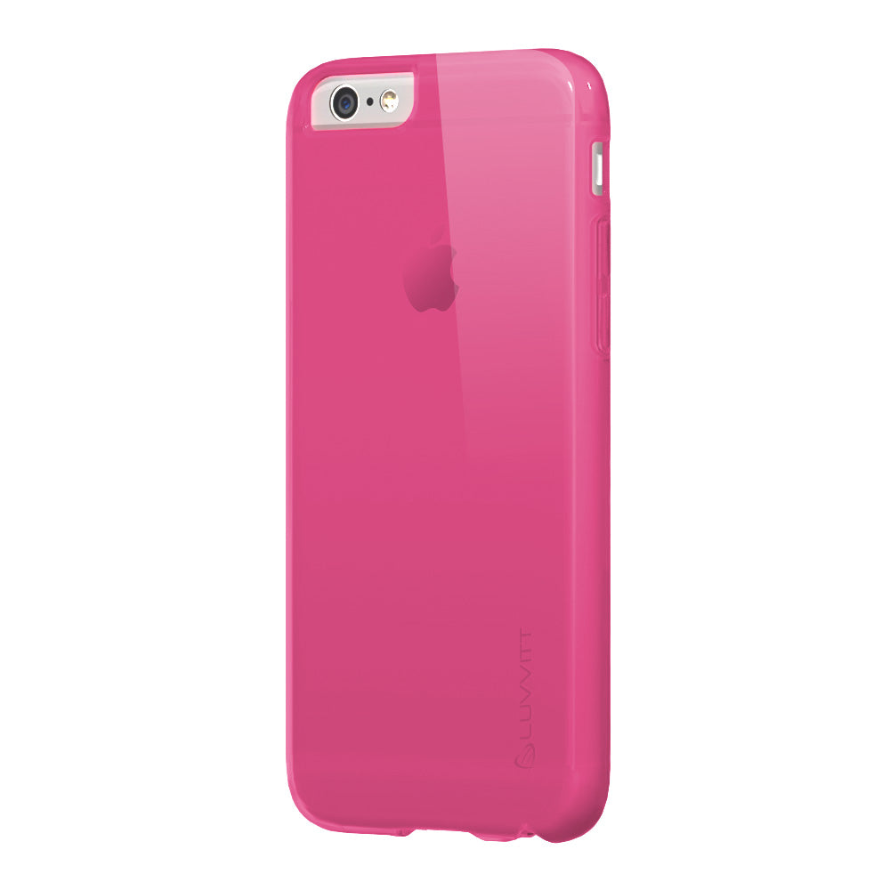 LUVVITT FROST iPhone 6 / 6s Case | Flexible TPU Rubber Back Cover - Transparent Pink