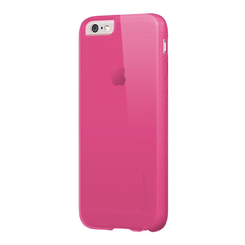 LUVVITT FROST iPhone 6/6s PLUS Case | Soft TPU Rubber Back Cover - Frosted Pink