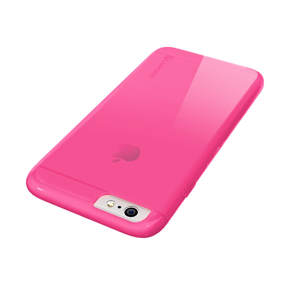 LUVVITT FROST iPhone 6 / 6s Case | Flexible TPU Rubber Back Cover - Transparent Pink