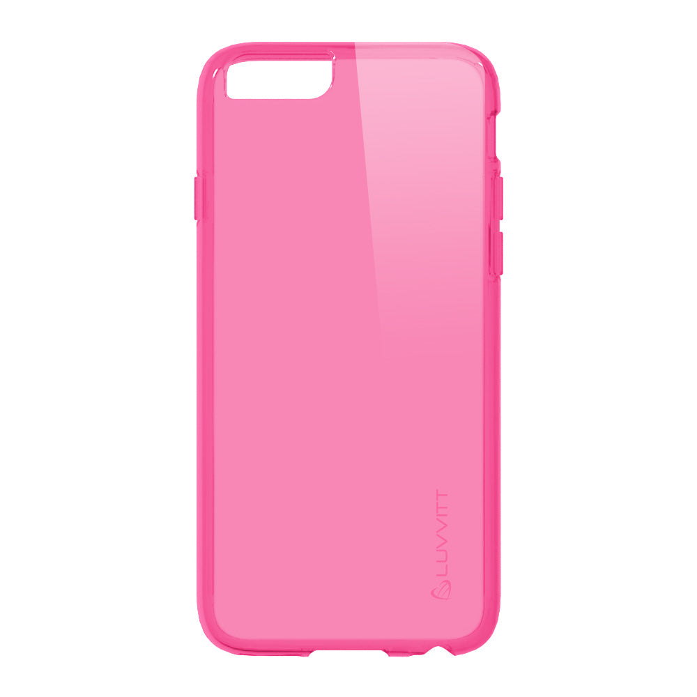 LUVVITT FROST iPhone 6 / 6s Case | Flexible TPU Rubber Back Cover - Transparent Pink