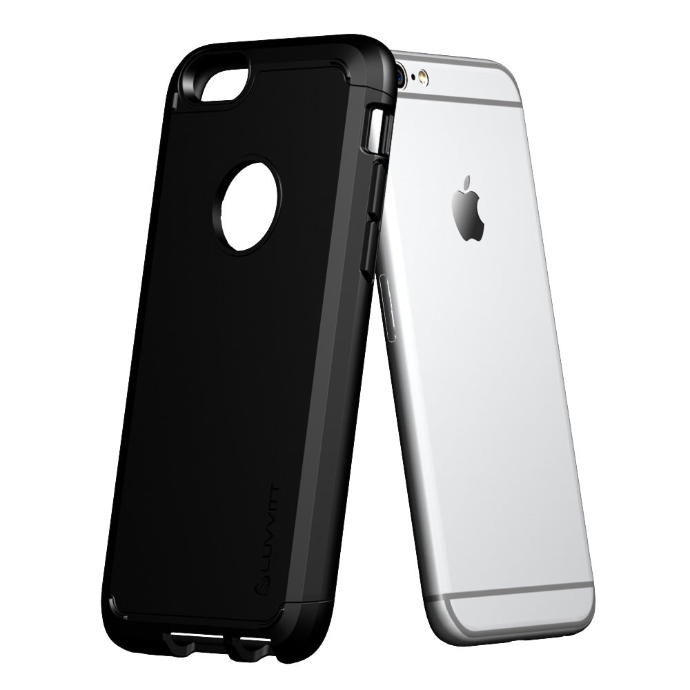 LUVVITT SLEEK ARMOR Galaxy S7 Plus Case | Dual Layer Back Cover - Black