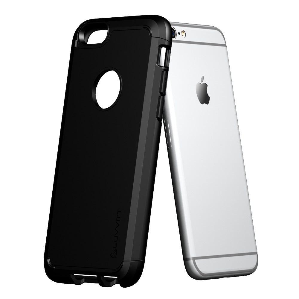 LUVVITT T1 iPhone 7 Case | Dual Layer Back Cover - Black