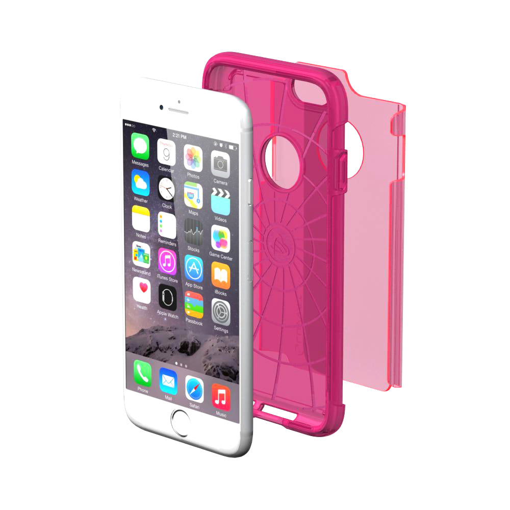 LUVVITT ULTRA ARMOR iPhone 6 / 6S Case | Dual Layer Back Cover - Neon Pink