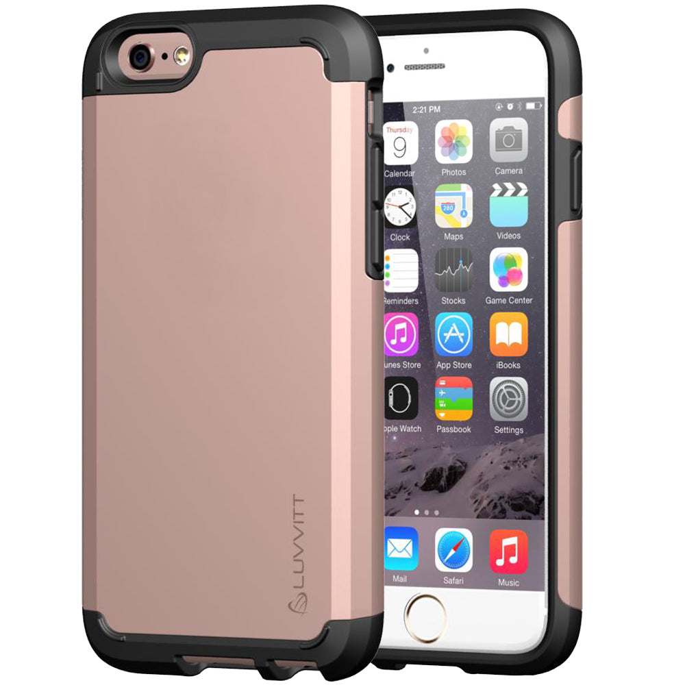 LUVVITT ULTRA ARMOR NL iPhone 6s Case | Dual Layer Back Cover - Rose Gold
