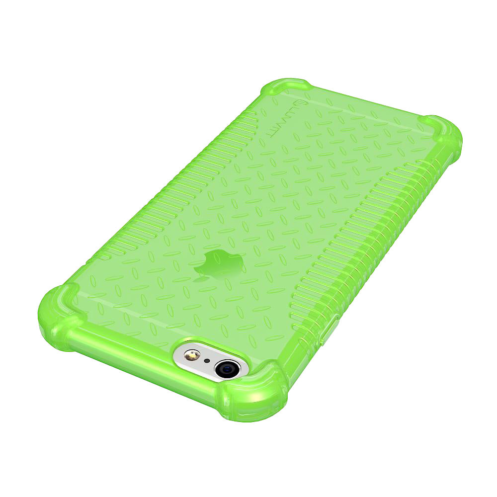 LUVVITT CLEAR GRIP iPhone 6S / 6 Case Soft TPU Rubber Back Cover - NEON Green