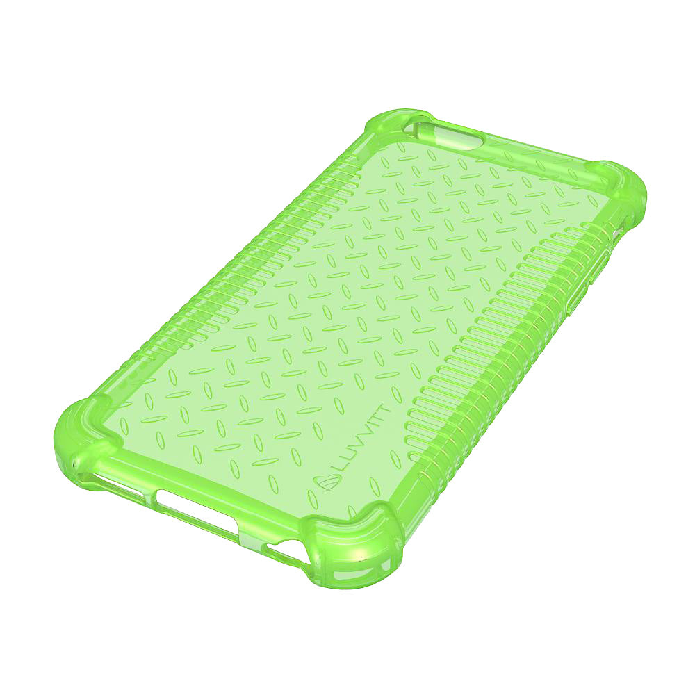 LUVVITT CLEAR GRIP iPhone 6S / 6 Case Soft TPU Rubber Back Cover - NEON Green