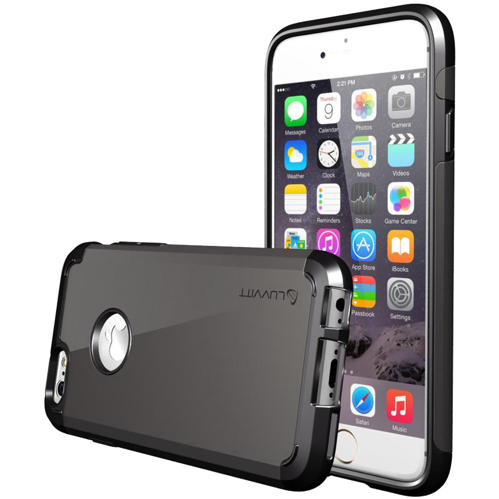 LUVVITT ULTRA ARMOR iPhone 6 / 6S Case | Dual Layer Back Cover - Black/Gunmetal
