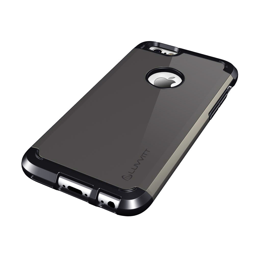 LUVVITT ULTRA ARMOR iPhone 6 / 6S Case | Dual Layer Back Cover - Black/Gunmetal