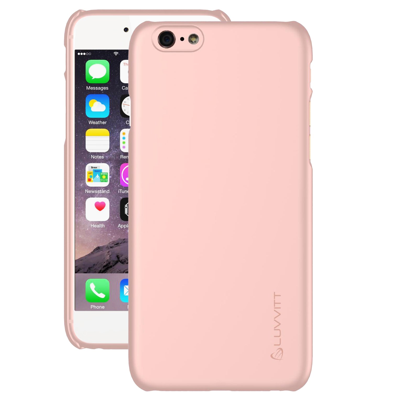LUVVITT SVELTE Hard Slim Fit Premium Matte Case for iPhone 6/6s - Rose Gold