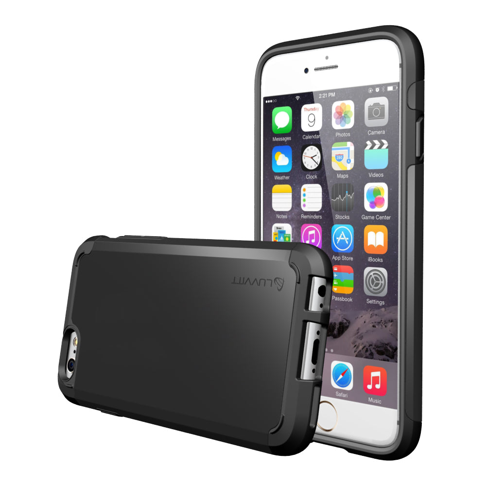 LUVVITT ULTRA ARMOR NL iPhone 6s Case | Dual Layer Back Cover - Black