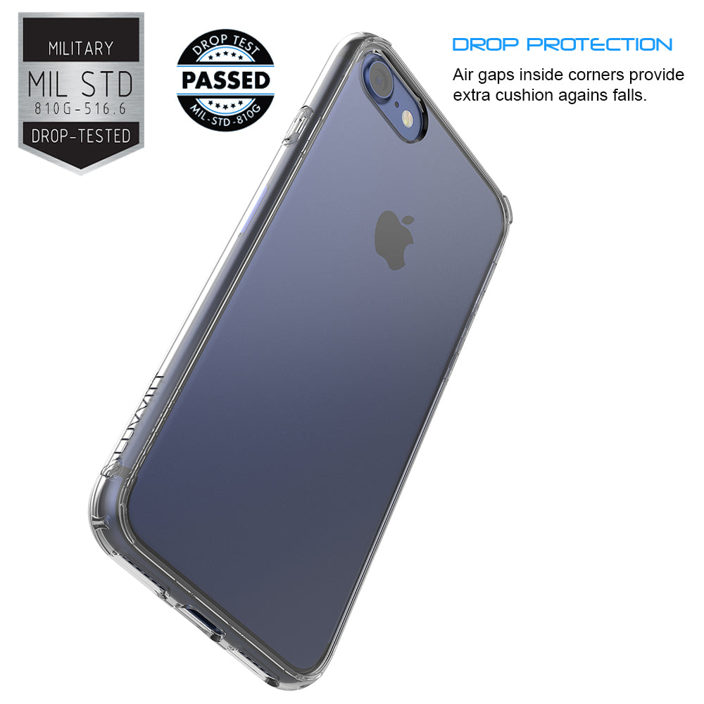 Luvvitt Clear View Hybrid Case for iPhone 8 - Crystal Clear