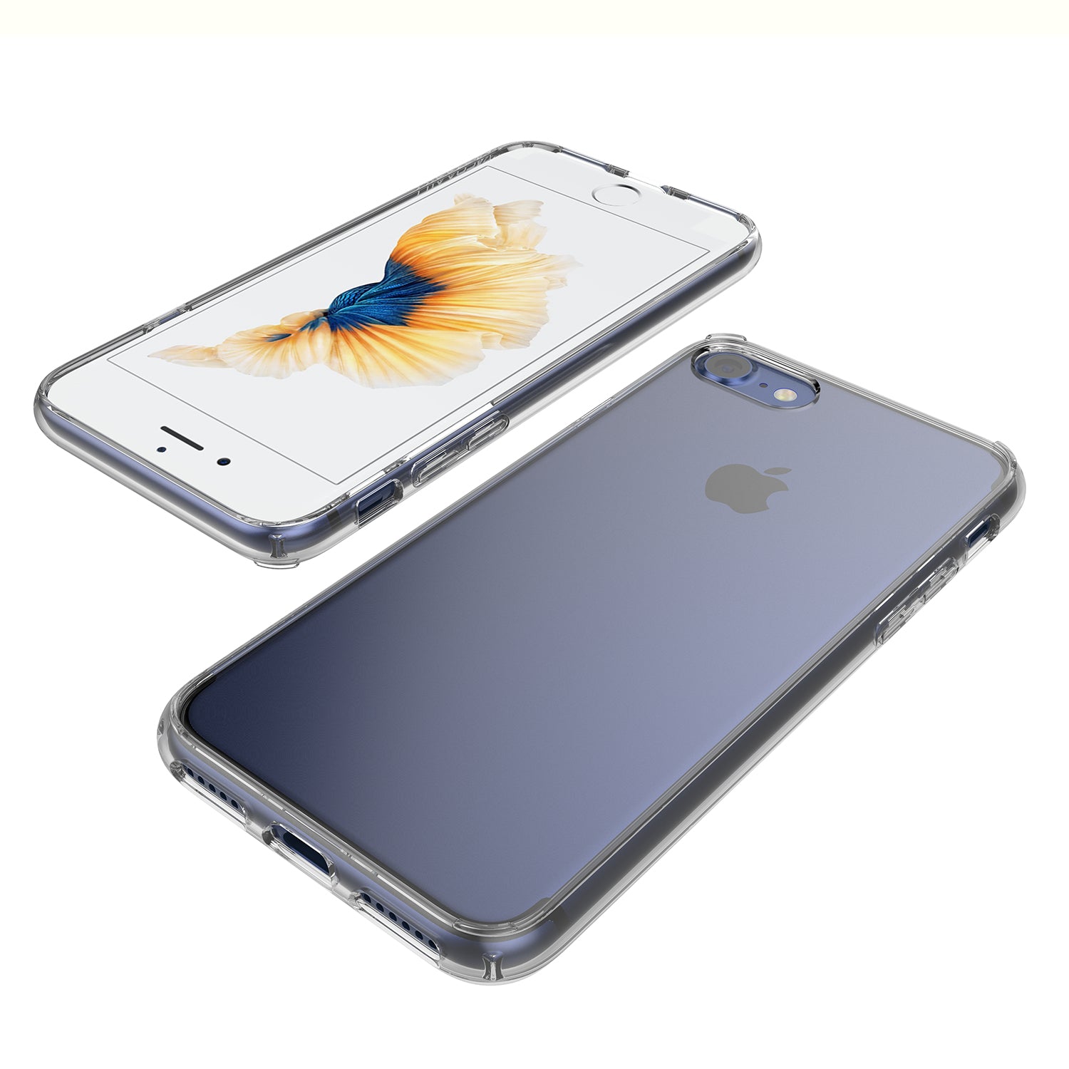 Luvvitt Clear View Hybrid Case for iPhone 8 - Crystal Clear