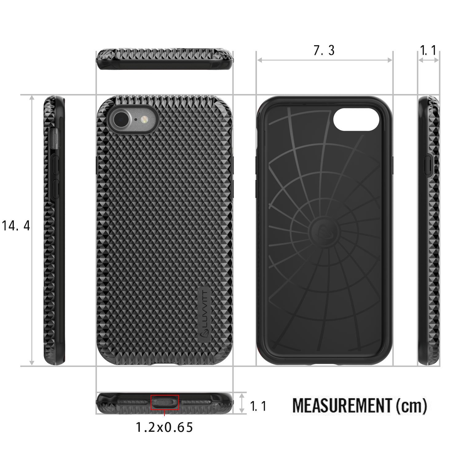 Luvvitt Brilliant Armor Fashion Case for iPhone SE 2020 / iPhone 7 / iPhone 8