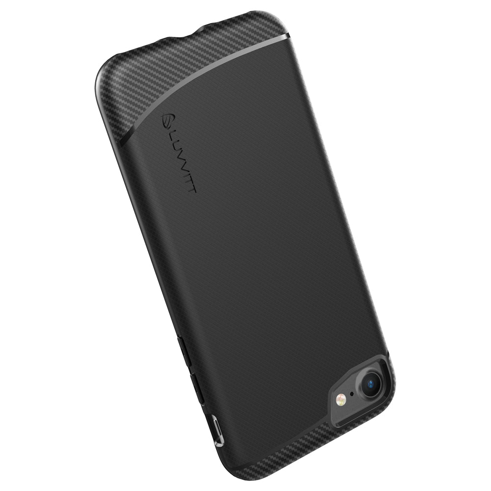 Luvvitt Sleek Armor Slim Case for iPhone 7 and 8 - Black