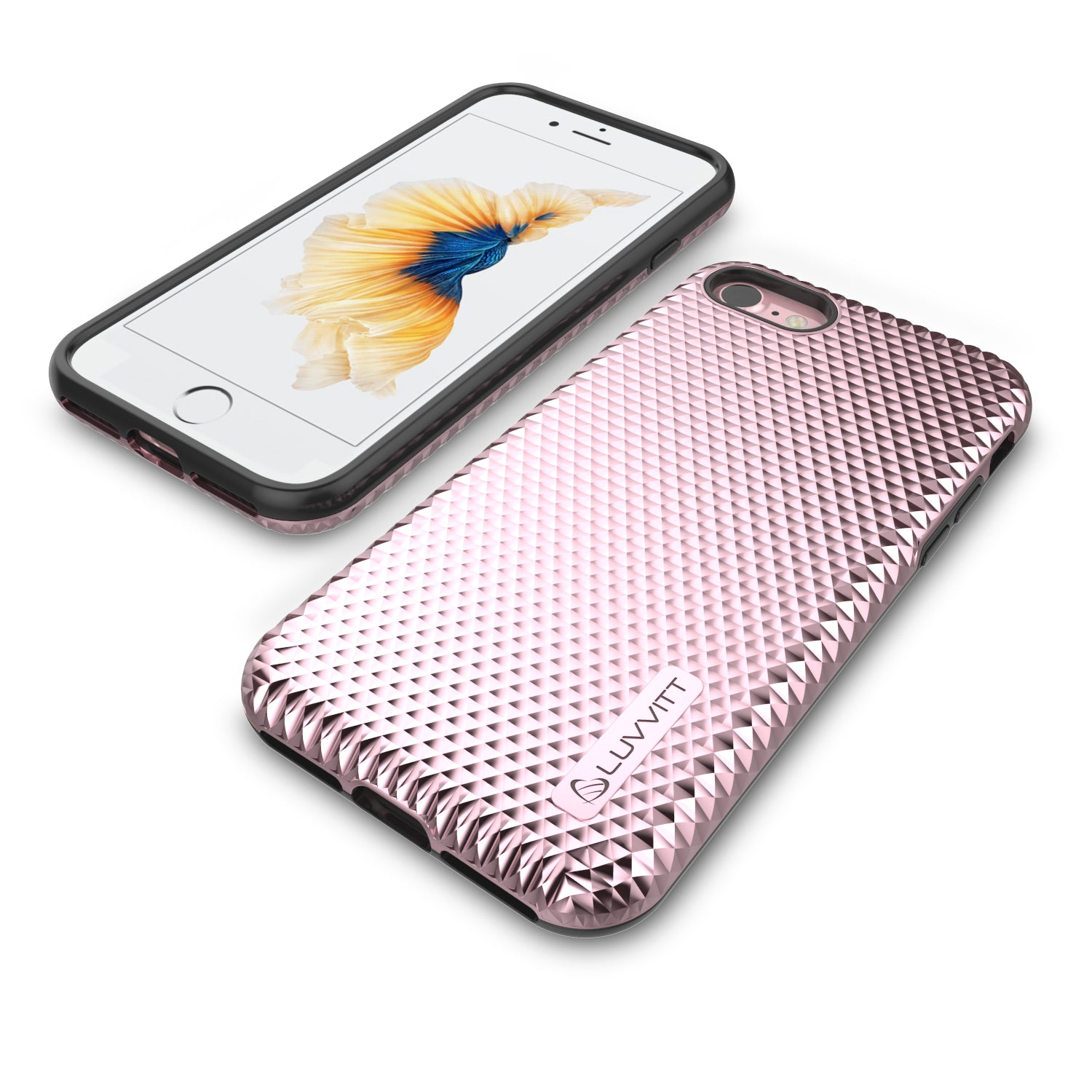 Luvvitt Brilliant Armor Fashion Case for iPhone SE 2020 / iPhone 7 / iPhone 8 - Rose Gold