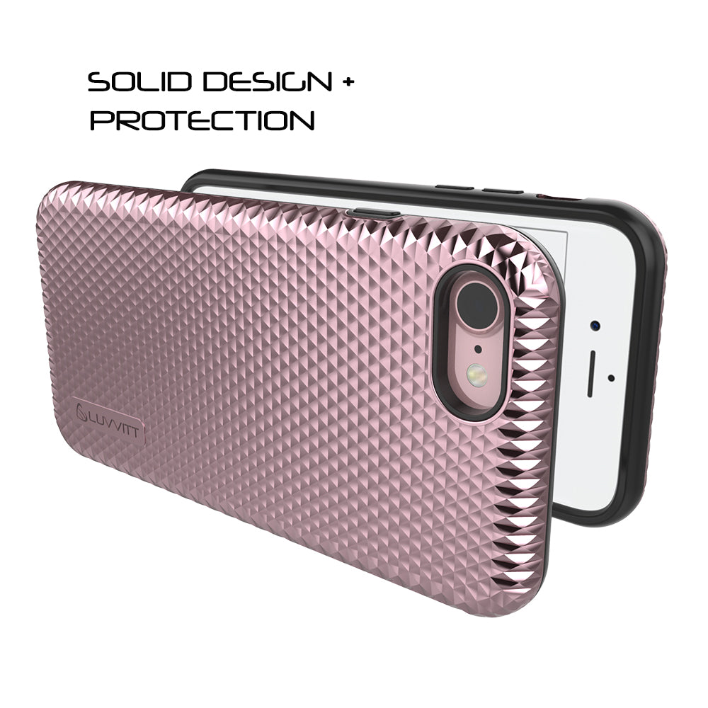 Luvvitt Brilliant Armor Fashion Case for iPhone SE 2020 / iPhone 7 / iPhone 8 - Rose Gold