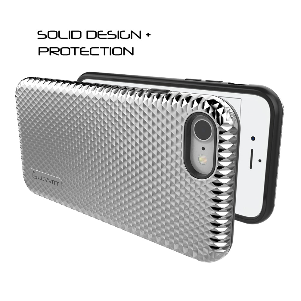 Luvvitt Brilliant Armor Fashion Case for iPhone SE 2020 / iPhone 7 / iPhone 8 - Silver