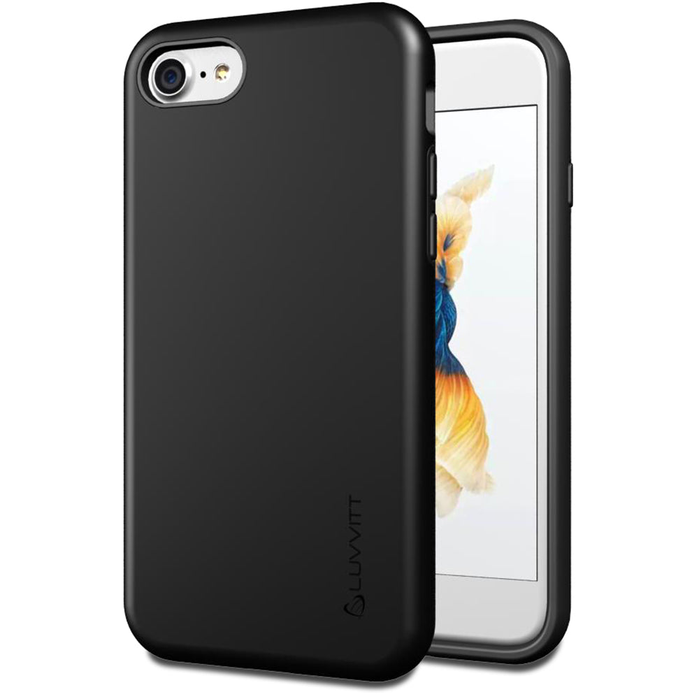 Luvvitt Super Armor Dual Layer Case for iPhone SE 2020 / iPhone 7 and 8 - Black