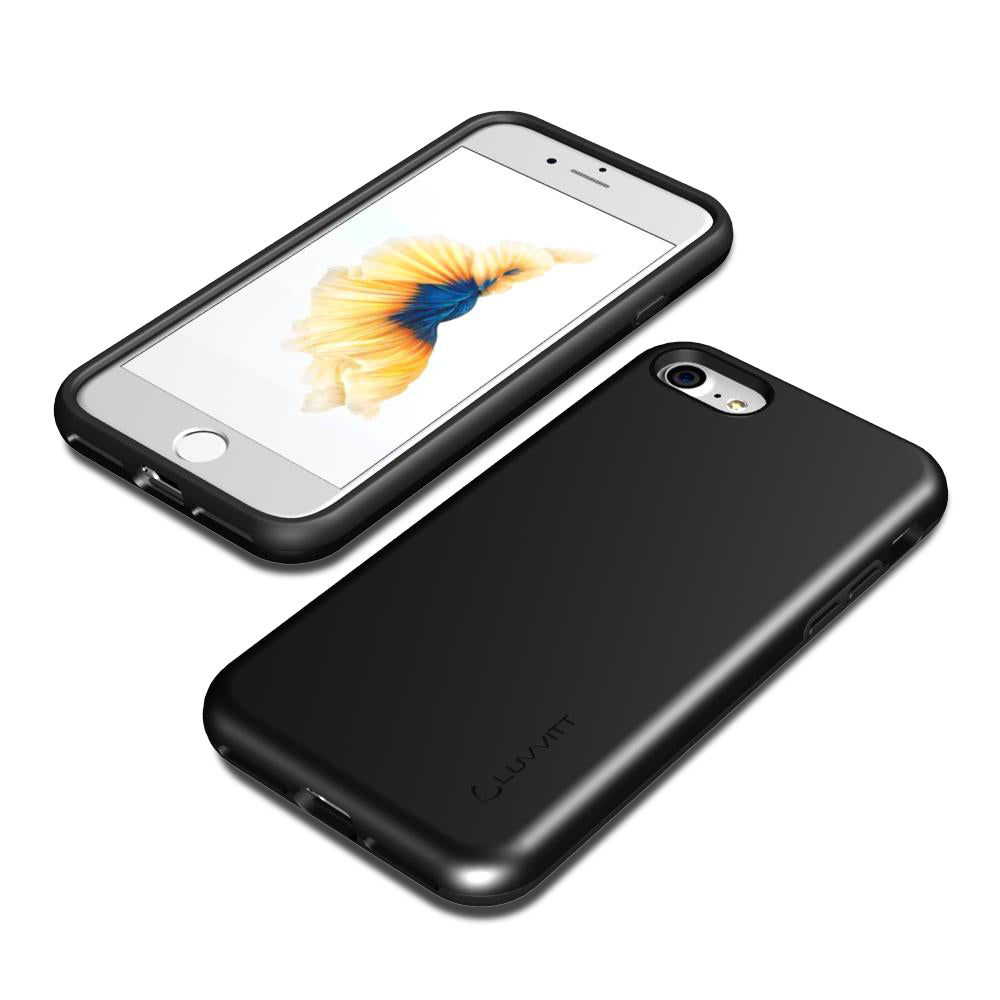 Luvvitt Super Armor Dual Layer Case for iPhone SE 2020 / iPhone 7 and 8 - Black