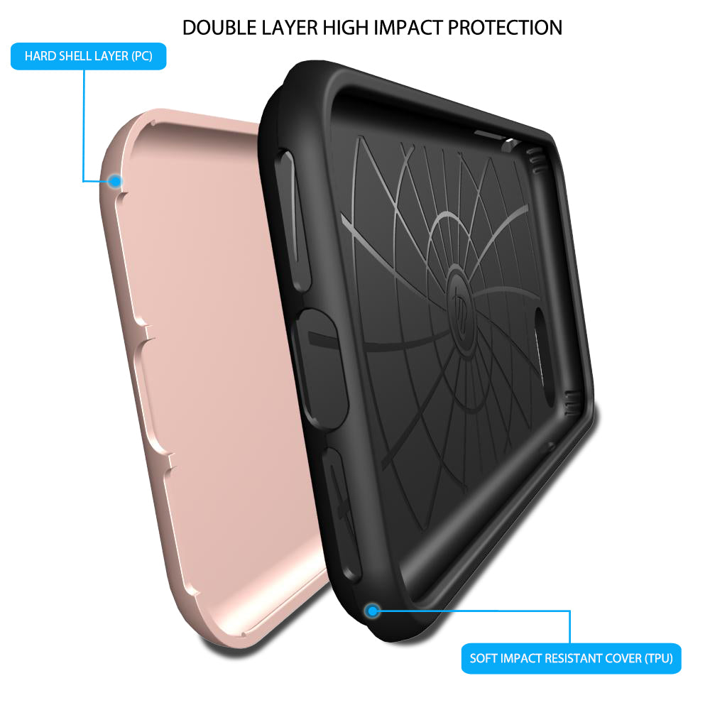 Luvvitt Super Armor Dual Layer Case for iPhone SE 2020 ,iPhone 7 and 8 Rose Gold