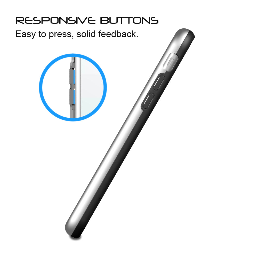 Luvvitt Super Armor Dual Layer Case for iPhone SE 2020 / iPhone 7 and 8 - Silver