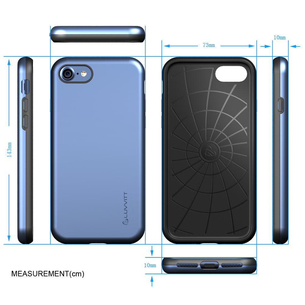 Luvvitt Super Armor Dual Layer Case for iPhone SE 2020 / iPhone 7 and iPhone 8