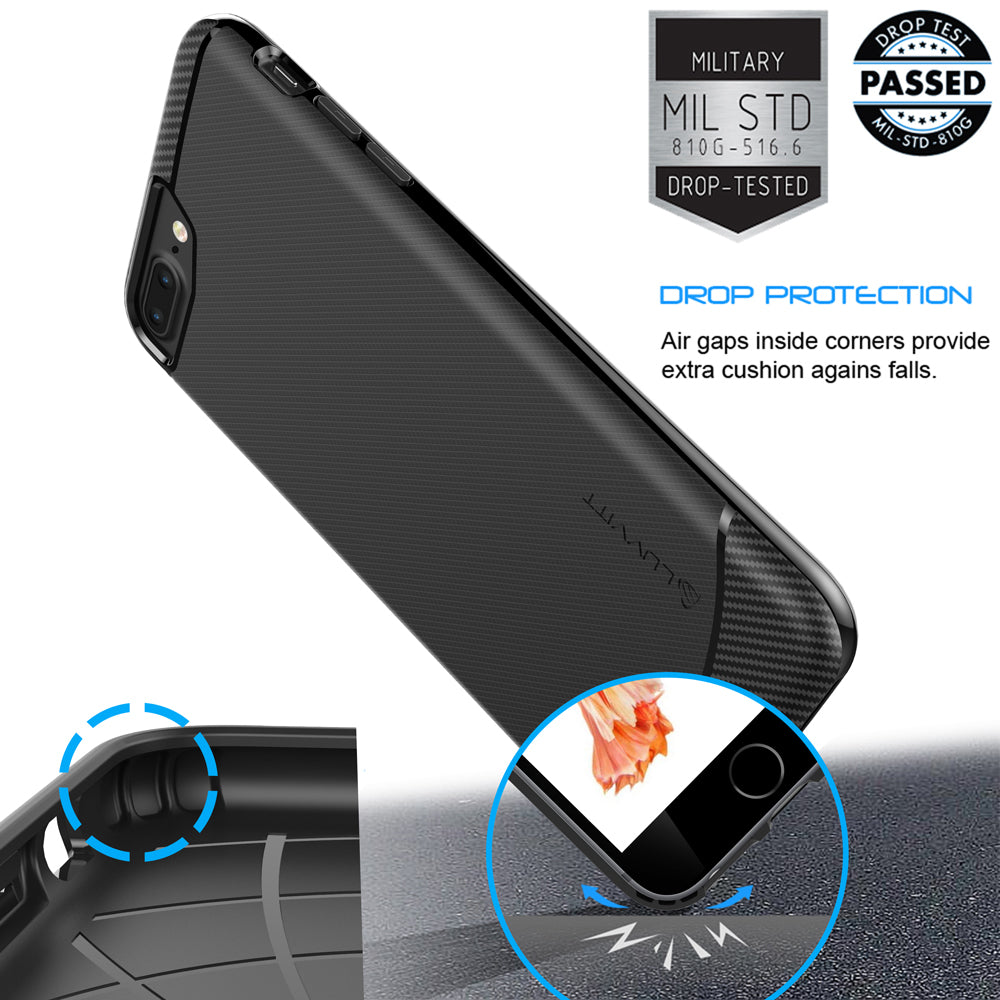 Luvvitt Sleek Armor Case for iPhone 8 Plus - Black