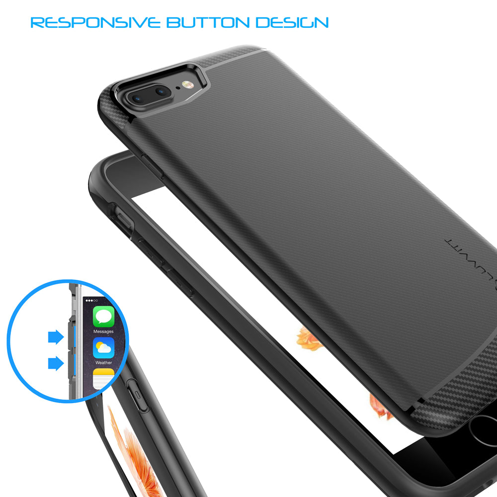 Luvvitt Sleek Armor Case for iPhone 8 Plus - Black