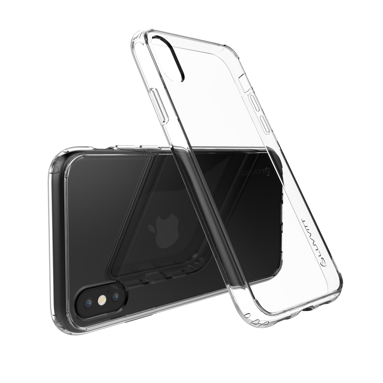 iPhone XS / X Case Luvvitt Clear View Hybrid Scratch Resistant Back Cover Clear