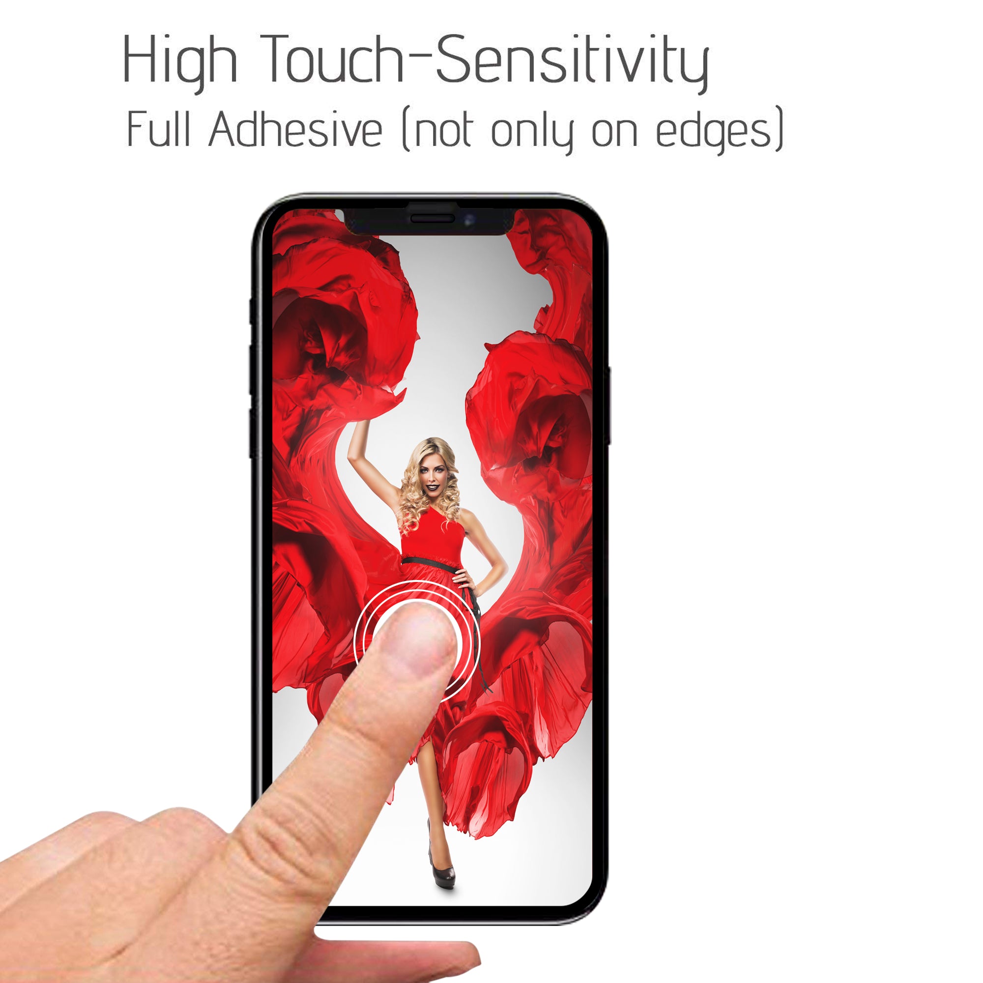 Luvvitt Tempered Glass for iPhone XR with 6.1 inch Screen 2018