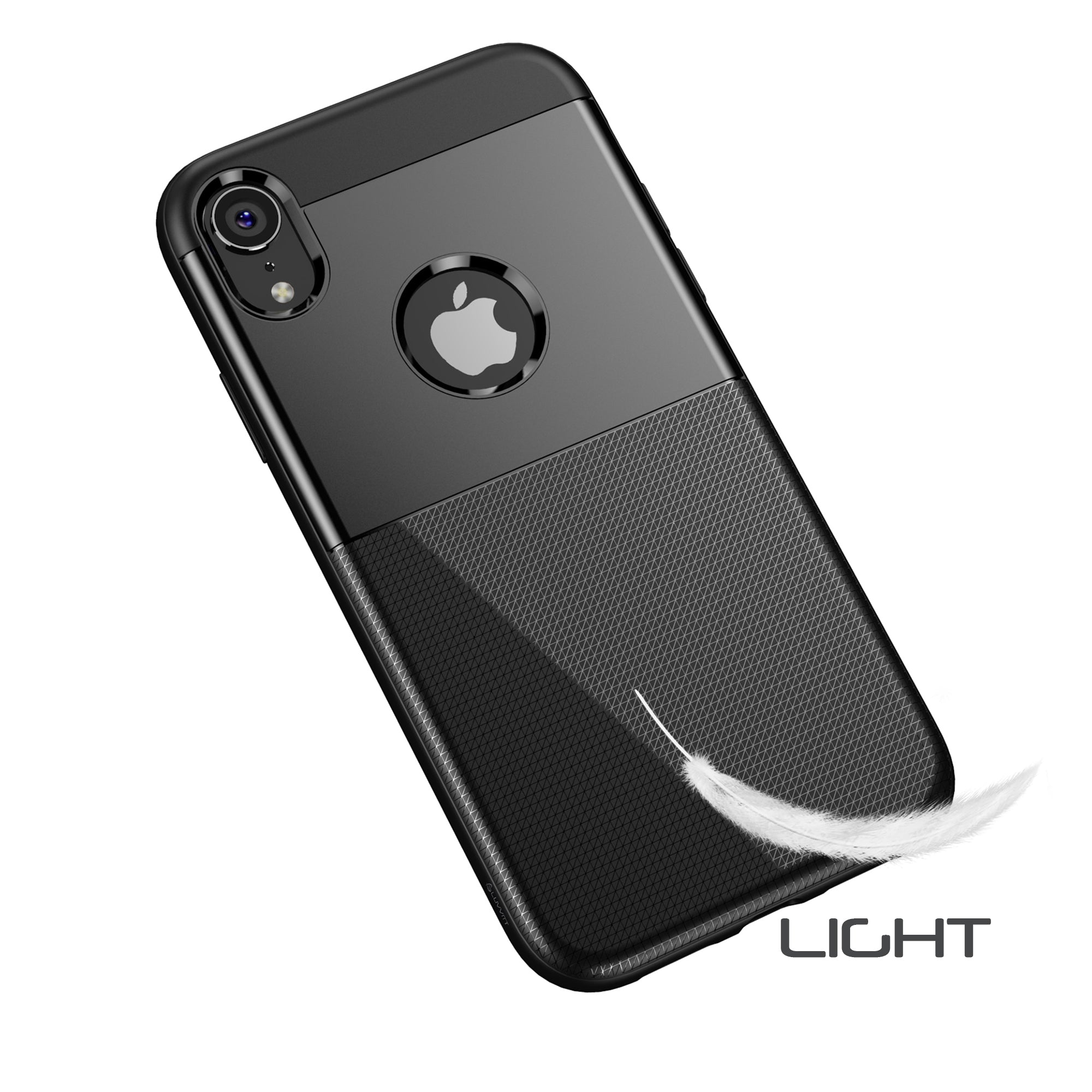 Luvvitt Sleek Armor Case for iPhone XR with 6.1 inch Screen 2018 - Black