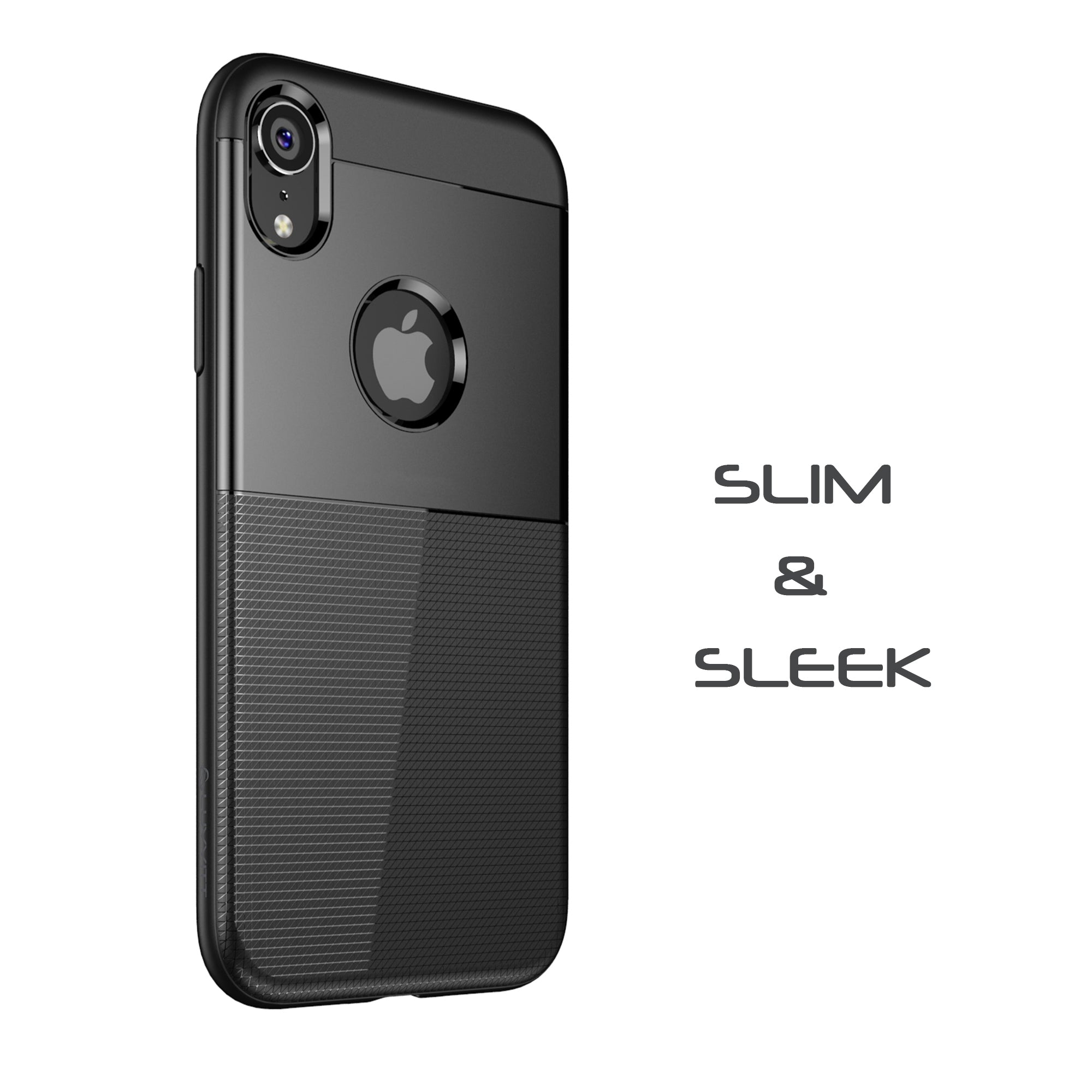 Luvvitt Sleek Armor Case for iPhone XR with 6.1 inch Screen 2018 - Black